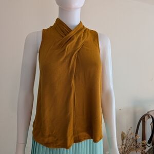 Maeve Mustard Sleeveless Top